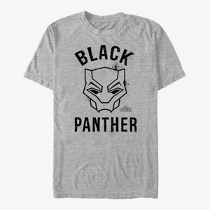 Queens Marvel Black Panther: Movie - Bold Panther Unisex T-Shirt Heather Grey