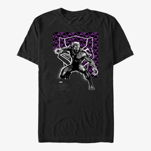 Queens Marvel Black Panther: Movie - Panther Geo Unisex T-Shirt Black