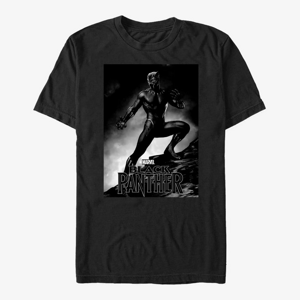 Queens Marvel Black Panther: Movie - Panther Red Unisex T-Shirt Black