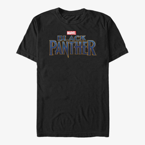 Queens Marvel Black Panther: Movie - Straight Logo Unisex T-Shirt Black