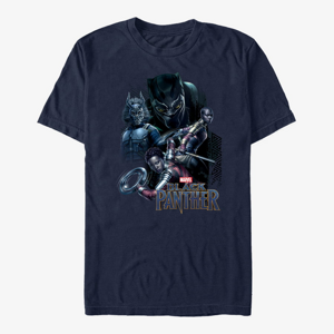 Queens Marvel Black Panther: Movie - Warriors Unisex T-Shirt Navy Blue