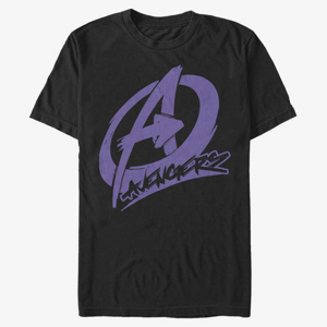 Queens Marvel Classic - Avenger Graffiti Men's T-Shirt Black