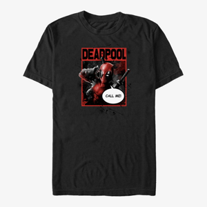 Queens Marvel Deadpool - Call Me Unisex T-Shirt Black