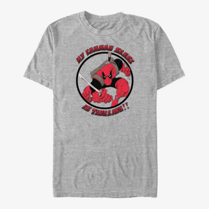 Queens Marvel Deadpool - Common Sense Unisex T-Shirt Heather Grey