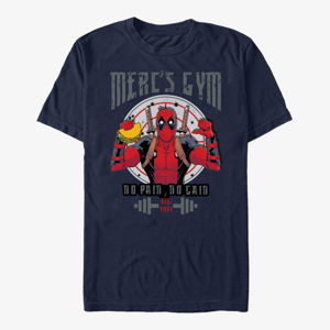 Queens Marvel Deadpool - Deadpools Gym Unisex T-Shirt Navy Blue