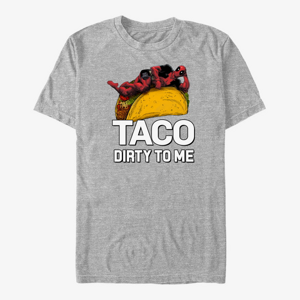 Queens Marvel Deadpool - Taco Dirty Unisex T-Shirt Heather Grey