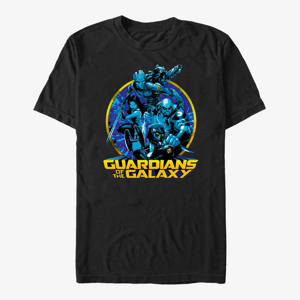 Queens Marvel GOTG 2 - Rocket Lineart Unisex T-Shirt Black
