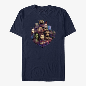 Queens Marvel Guardians of the Galaxy Vol. 3 - Badge Groupshot Unisex T-Shirt Navy Blue