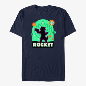 Queens Marvel Guardians of the Galaxy Vol. 3 - ROCKET POSE PLANETS Unisex T-Shirt Navy Blue