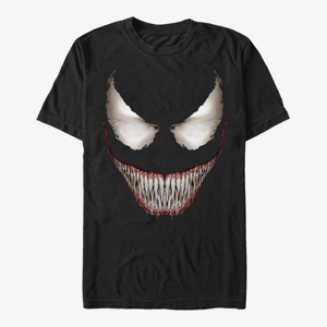 Queens Marvel Other - Venom Face Men's T-Shirt Black