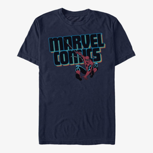 Queens Marvel Spider-Man Classic - MARVEL COMICS Men's T-Shirt Navy Blue