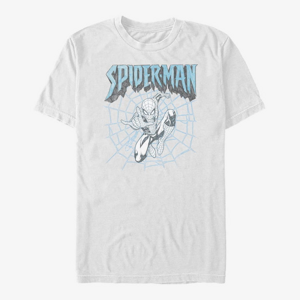 Queens Marvel Spider-Man Classic - Spideys Web Men's T-Shirt White