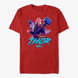 Queens Marvel What If‚Ä¶? - Vaporwave PartyThor Unisex T-Shirt Red