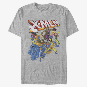 Queens Marvel X-Men - XMEN DISTRESSED GROUP SHOT Men's T-Shirt Heather Grey