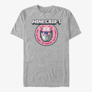 Queens Minecraft - Axolotl Adventures Unisex T-Shirt Heather Grey