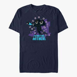 Queens Minecraft - FEAR THE WITHER Unisex T-Shirt Navy Blue