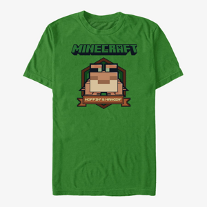 Queens Minecraft - Frog Badge Unisex T-Shirt Kelly Green