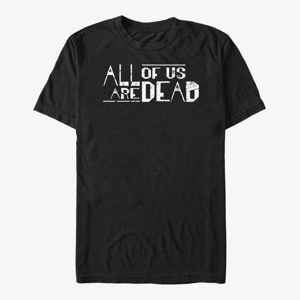 Queens Netflix All Of Us Are Dead - AOUAD Eng Logo Men's T-Shirt Black