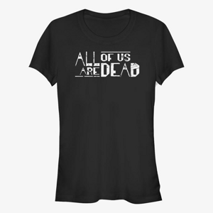Queens Netflix All Of Us Are Dead - AOUAD Eng Logo Women's T-Shirt Black