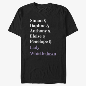 Queens Netflix Bridgerton - Name Stack Men's T-Shirt Black