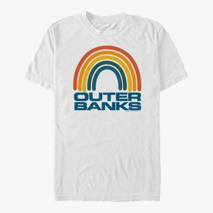 Queens Netflix Outer Banks - OBX Rainbow Men's T-Shirt White