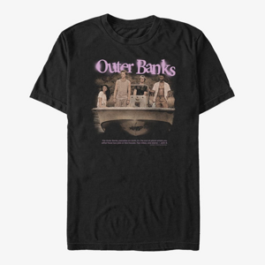 Queens Netflix Outer Banks - OBX Spraypaint Unisex T-Shirt Black