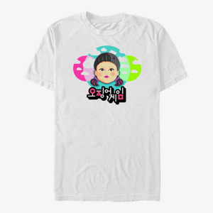 Queens Netflix Squid Game - Cartoon Doll Unisex T-Shirt White