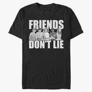 Queens Netflix Stranger Things - Cast Friends Don't Lie Unisex T-Shirt Black