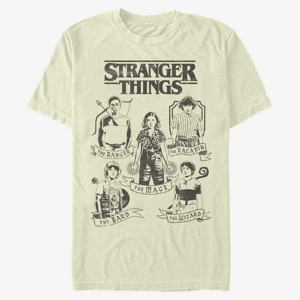 Queens Netflix Stranger Things - DnD Classes Men's T-Shirt Natural