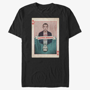 Queens Netflix Stranger Things - Eleven Card Men's T-Shirt Black