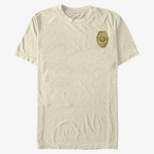 Queens Netflix Stranger Things - Hawkins Police Badge Unisex T-Shirt Natural