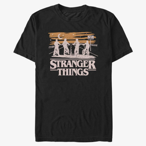 Queens Netflix Stranger Things - Jank Drawing Men's T-Shirt Black