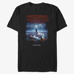 Queens Netflix Stranger Things - Strange Pumpkins Unisex T-Shirt Black