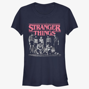 Queens Netflix Stranger Things - Stranger Fade Women's T-Shirt Navy Blue
