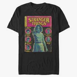 Queens Netflix Stranger Things - Stranger Things Comic Cover Men's T-Shirt Black