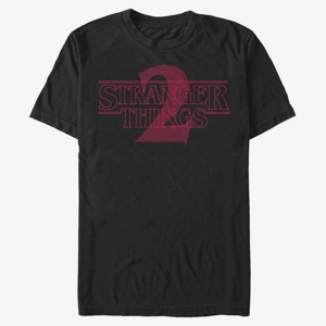Queens Netflix Stranger Things - Stranger Two Opacity Logo Unisex T-Shirt Black