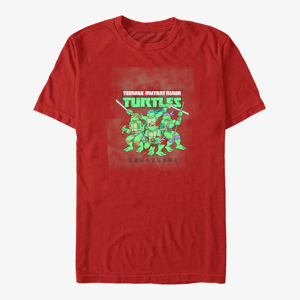 Queens Nickelodeon Teenage Mutant Ninja Turtles - Cowabunga Fade Unisex T-Shirt Red