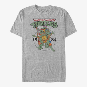 Queens Nickelodeon Teenage Mutant Ninja Turtles - Group Elite Unisex T-Shirt Heather Grey