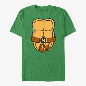Queens Nickelodeon Teenage Mutant Ninja Turtles - Michelangelo Top Unisex T-Shirt Retro Heather Green