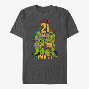 Queens Nickelodeon Teenage Mutant Ninja Turtles - Ninja Birthday 21 Unisex T-Shirt Dark Heather Grey