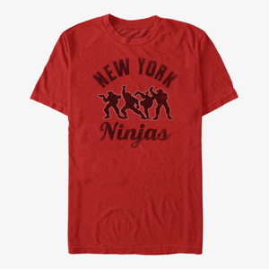 Queens Nickelodeon Teenage Mutant Ninja Turtles - Silhouette Ninjas Unisex T-Shirt Red