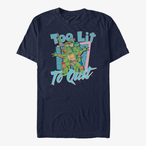 Queens Nickelodeon Teenage Mutant Ninja Turtles - Too Lit Unisex T-Shirt Navy Blue