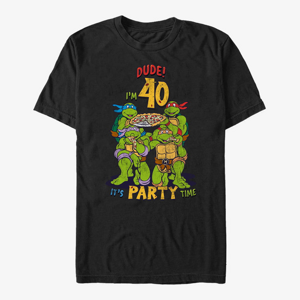 Queens Paramount Teenage Mutant Ninja Turtles - Ninja Birthday 40 Unisex T-Shirt Black