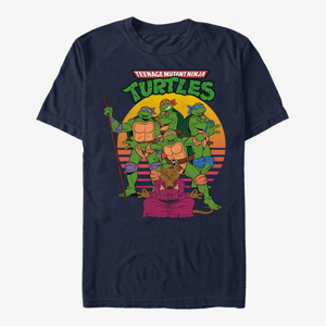 Queens Paramount Teenage Mutant Ninja Turtles - The Team Men's T-Shirt Navy Blue
