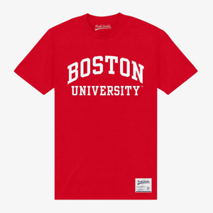 Queens Park Agencies - Boston University Script Unisex T-Shirt Red