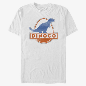 Queens Pixar Cars 1-2 - Dinoco Vintage Men's T-Shirt White