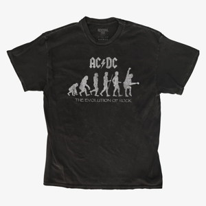 Queens Revival Tee - ACDC Evolution Of Rock Unisex T-Shirt Black