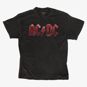 Queens Revival Tee - ACDC Red Ice Logo Unisex T-Shirt Black