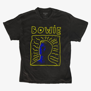 Queens Revival Tee - David Bowie 90s Frame Unisex T-Shirt Black