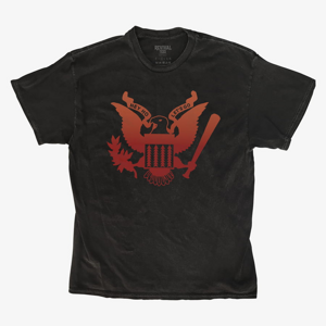 Queens Revival Tee - Hey Ho Lets Go Eagle Crest Unisex T-Shirt Black
